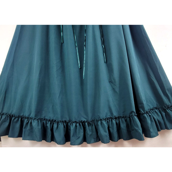 Scarlet Darkness Steampunk Gothic Maxi Skirt Women’s Small Teal Green Witchy - Picture 2 of 11